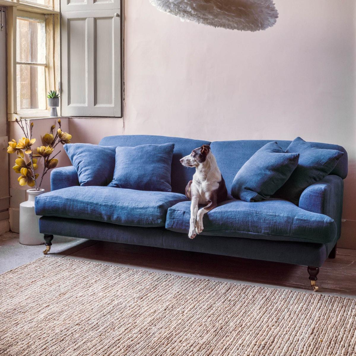 Clio 4 Seater - Lagoon Stain Guarded Velvet – image 1