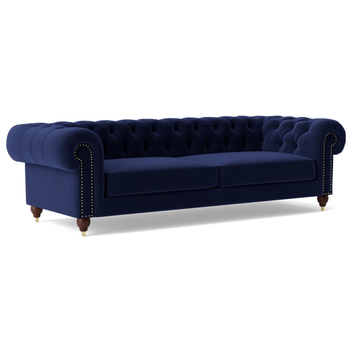 Swoon Winston Velvet 4 Seater Sofa - Ink Blue – image 7