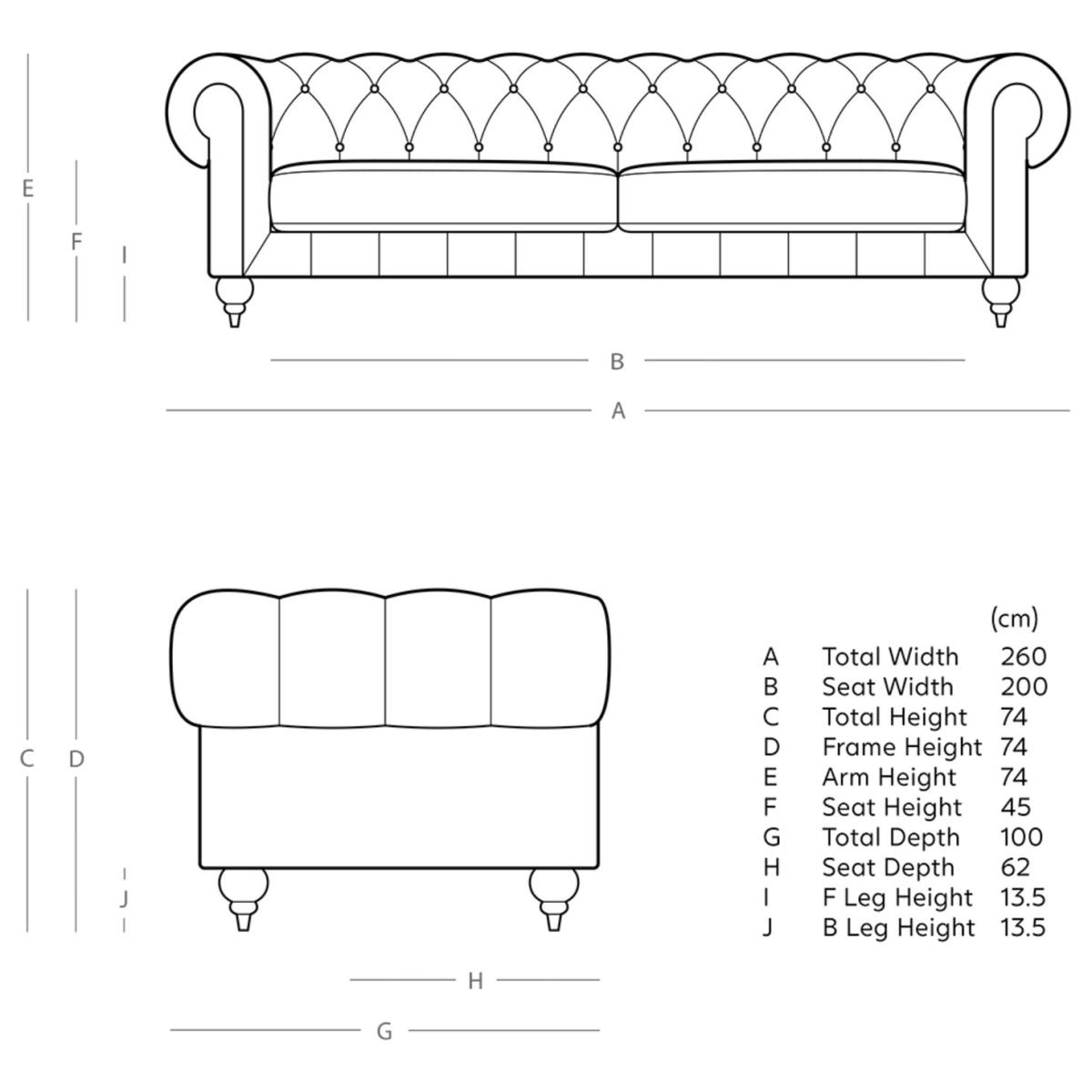 Swoon Winston Velvet 4 Seater Sofa - Ink Blue – image 8
