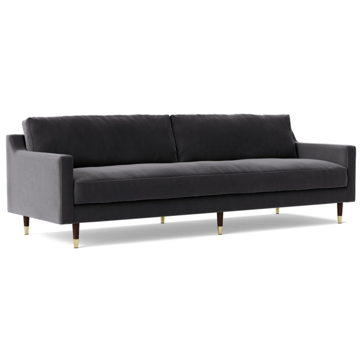 Swoon Rieti Velvet 4 Seater Sofa - Granite Grey – image 7