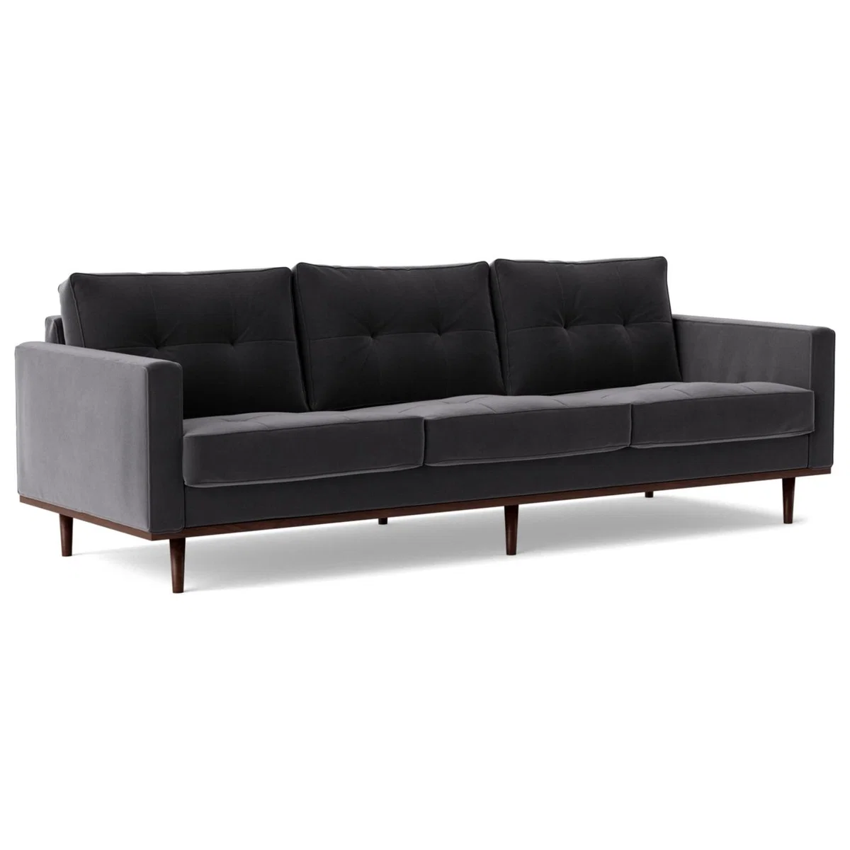 Swoon Berlin Velvet 4 Seater Sofa - Granite Grey – image 7