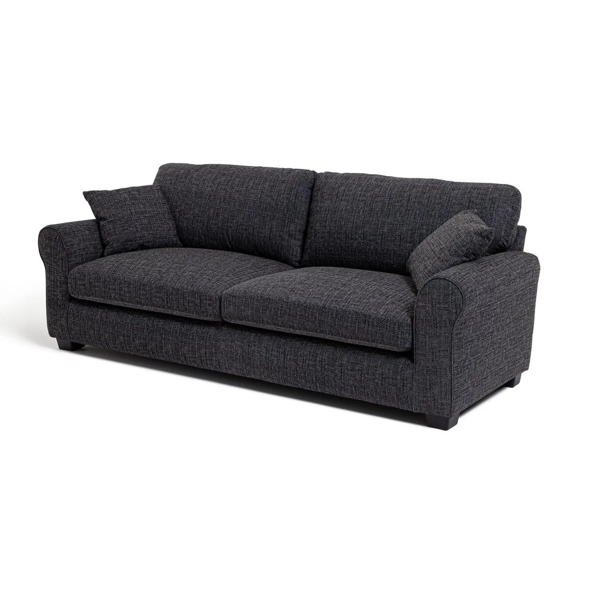 Habitat Lisbon 4 Seater Fabric Sofa - Charcoal – image 4