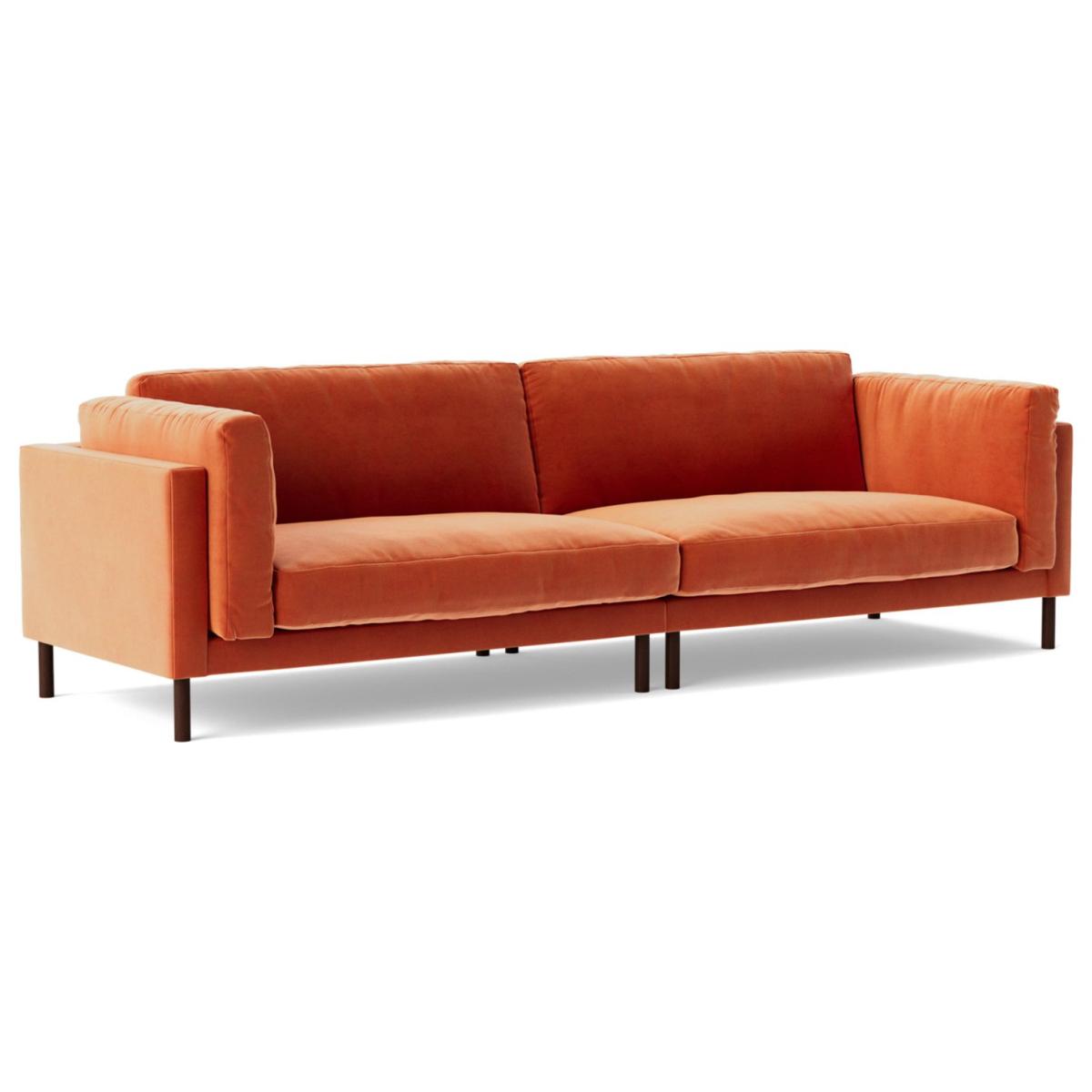 Swoon Munich Velvet 4 Seater Sofa - Burnt Orange – image 7