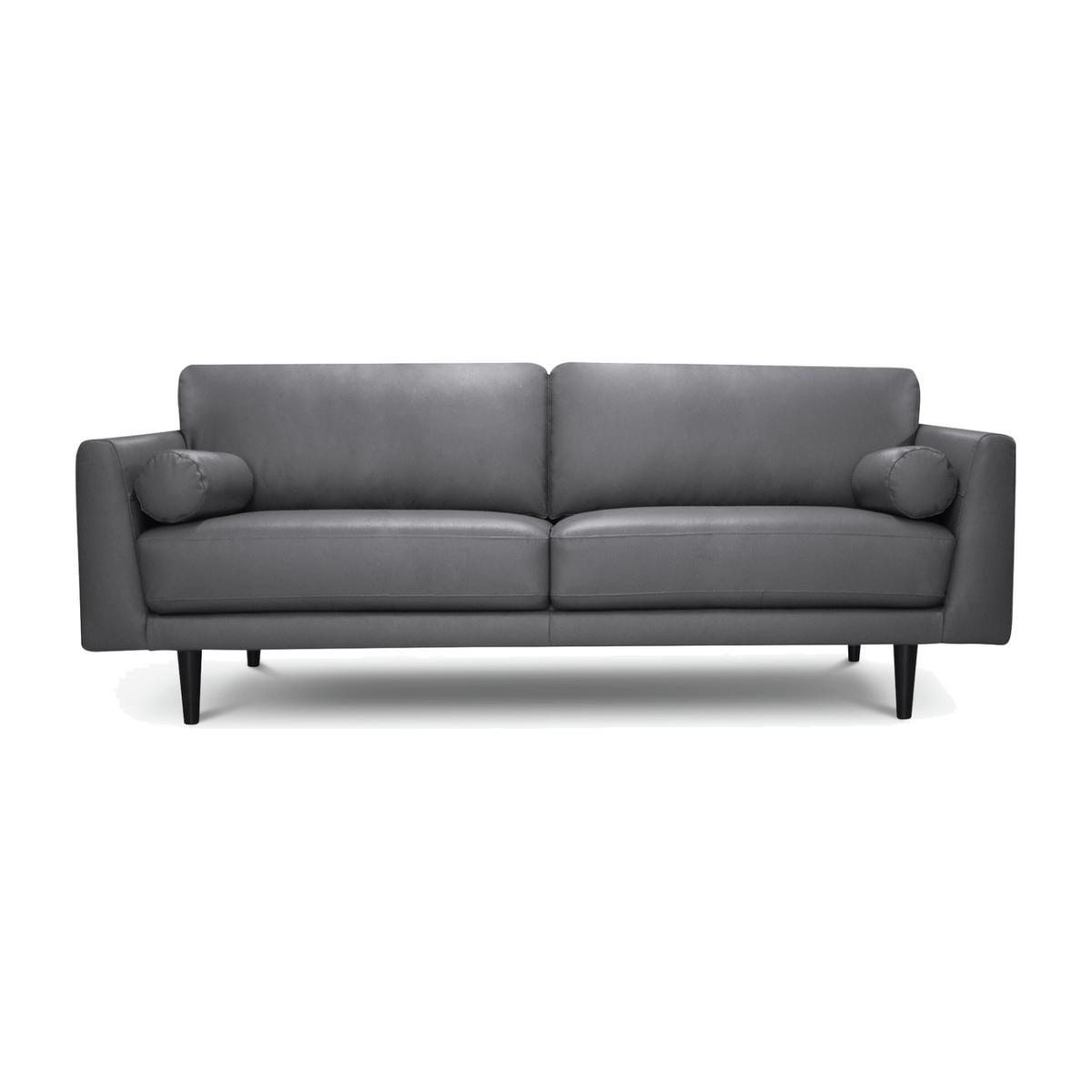 Habitat Jackson 4 Seater Leather Sofa - Grey – image 1