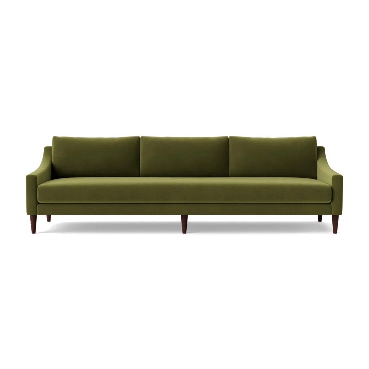 Swoon Turin Velvet 4 Seater Sofa - Fern Green – image 1