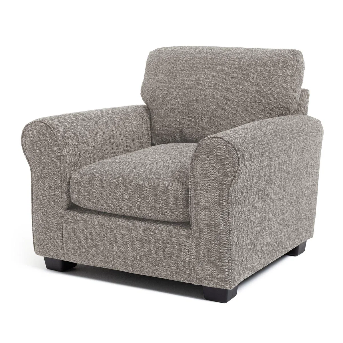 Habitat Lisbon Fabric Chair & 4 Seater Sofa - Grey – image 5