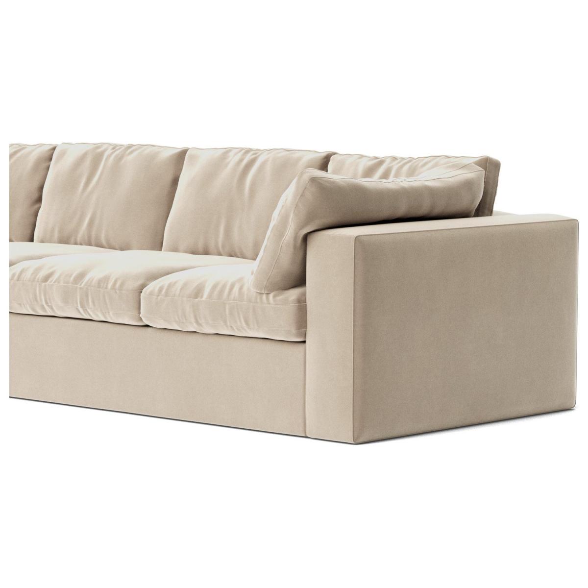Swoon Seattle Velvet 4 Seater Sofa - Taupe – image 5