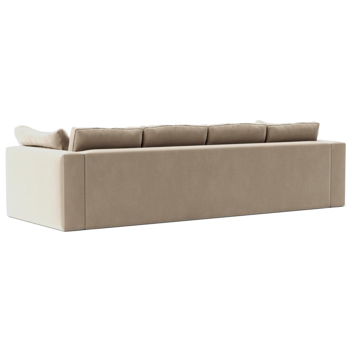 Swoon Seattle Velvet 4 Seater Sofa - Taupe – image 6