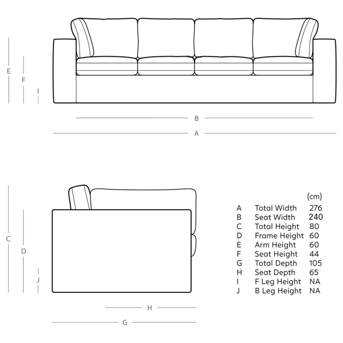 Swoon Seattle Velvet 4 Seater Sofa - Taupe – image 8