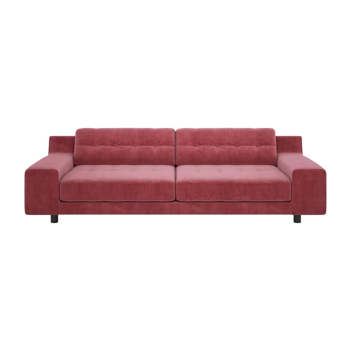 Habitat Hendricks 4 Seater Velvet Sofa - dusty rose