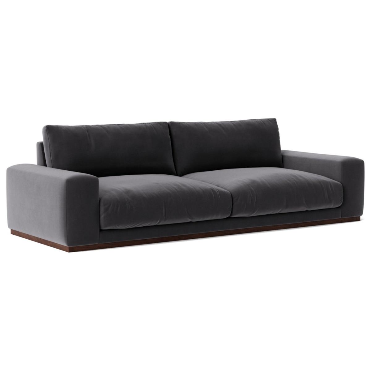 Swoon Denver Velvet 4 Seater Sofa - Granite Grey – image 7