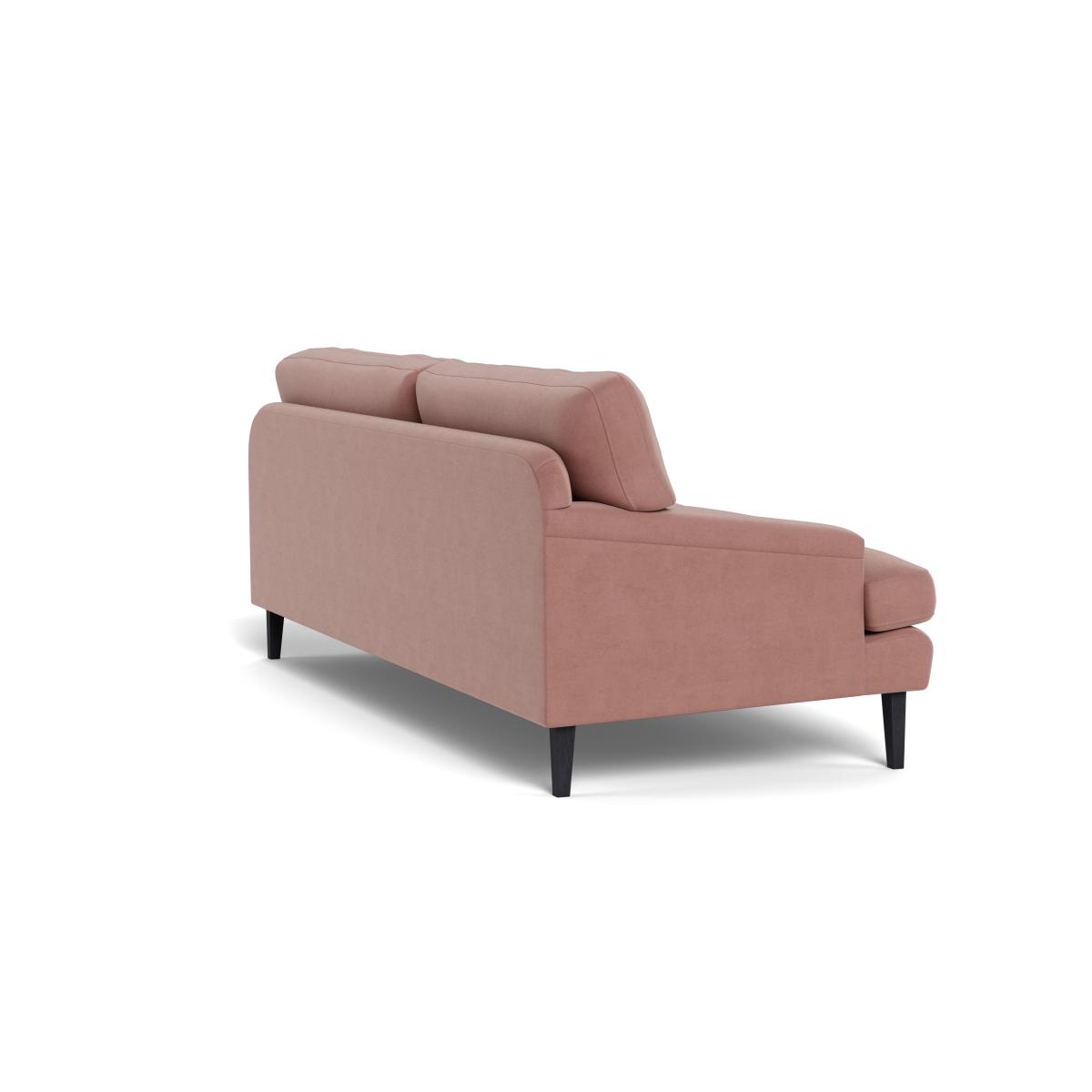Heal's Stanton 4 Seater Sofa Smart Luxe Velvet Dusky Pink Black Feet – image 5