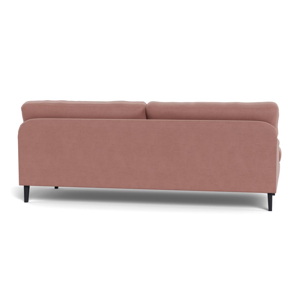 Heal's Stanton 4 Seater Sofa Smart Luxe Velvet Dusky Pink Black Feet – image 6