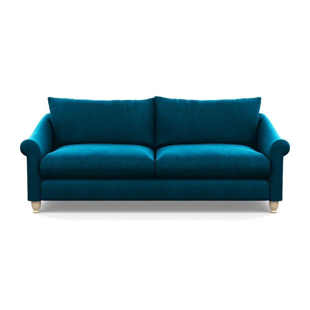 Heal's Devon 4 Seater Tejo Recycled Zinnia Dark Brown Stain Beech Feet - Heal's UK Furniture – image 7