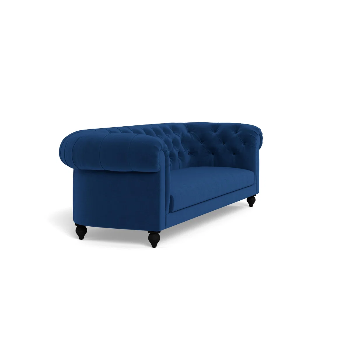 Heal's Fitzrovia 4 Seater Sofa Velvet Petrol Black Feet - Heal's UK Furniture – image 2