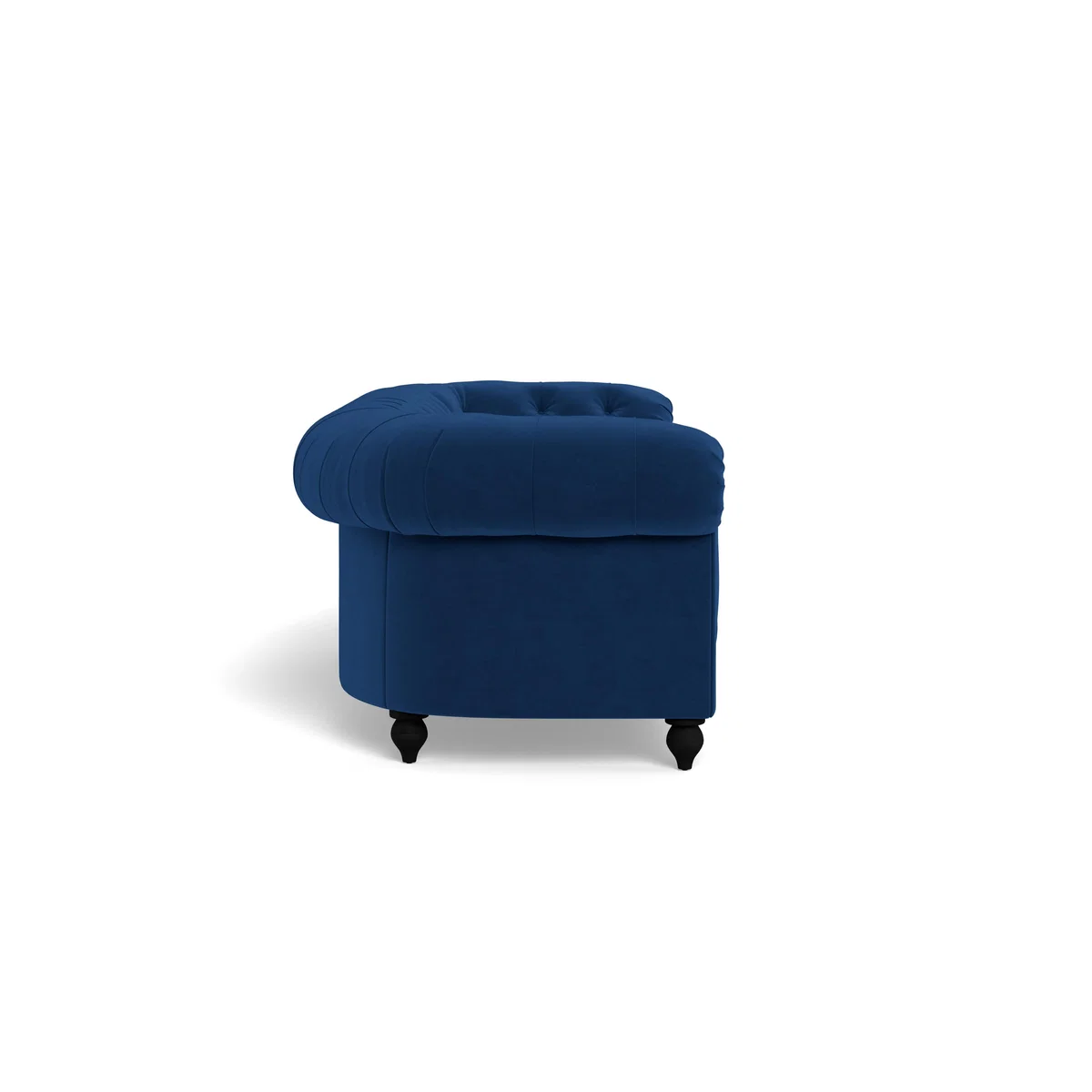 Heal's Fitzrovia 4 Seater Sofa Velvet Petrol Black Feet - Heal's UK Furniture – image 3