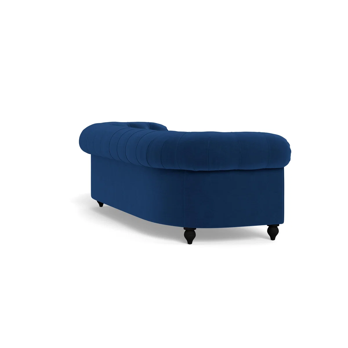 Heal's Fitzrovia 4 Seater Sofa Velvet Petrol Black Feet - Heal's UK Furniture – image 4