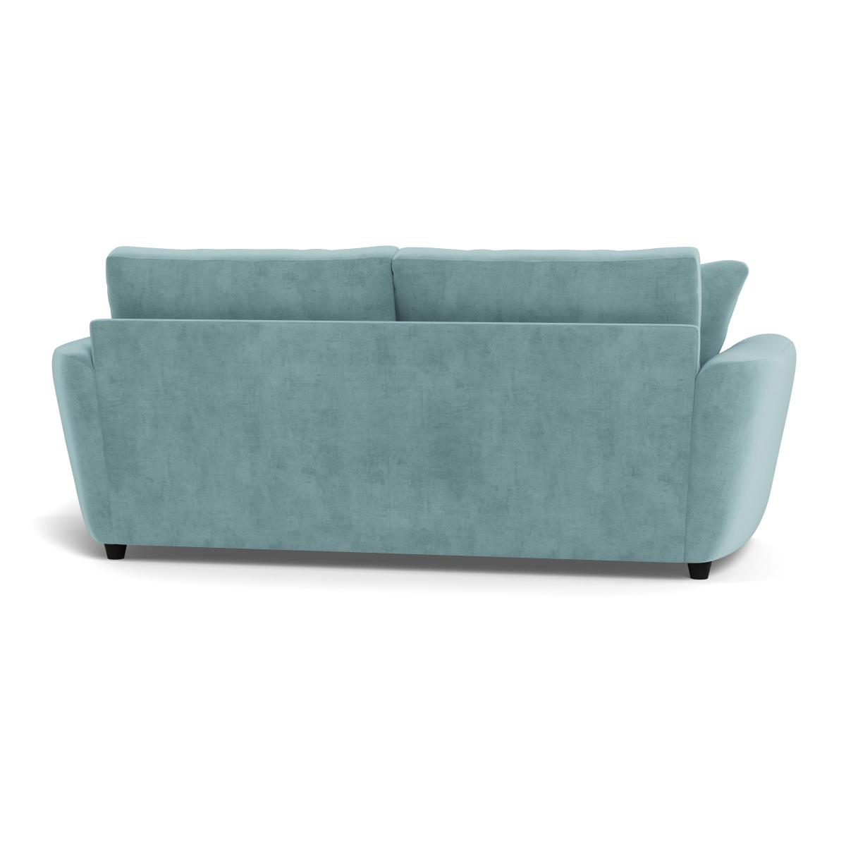 Heal's Snooze 4 Seater Sofa Smart Luxe Velvet Mineral Blue Black Feet – image 6