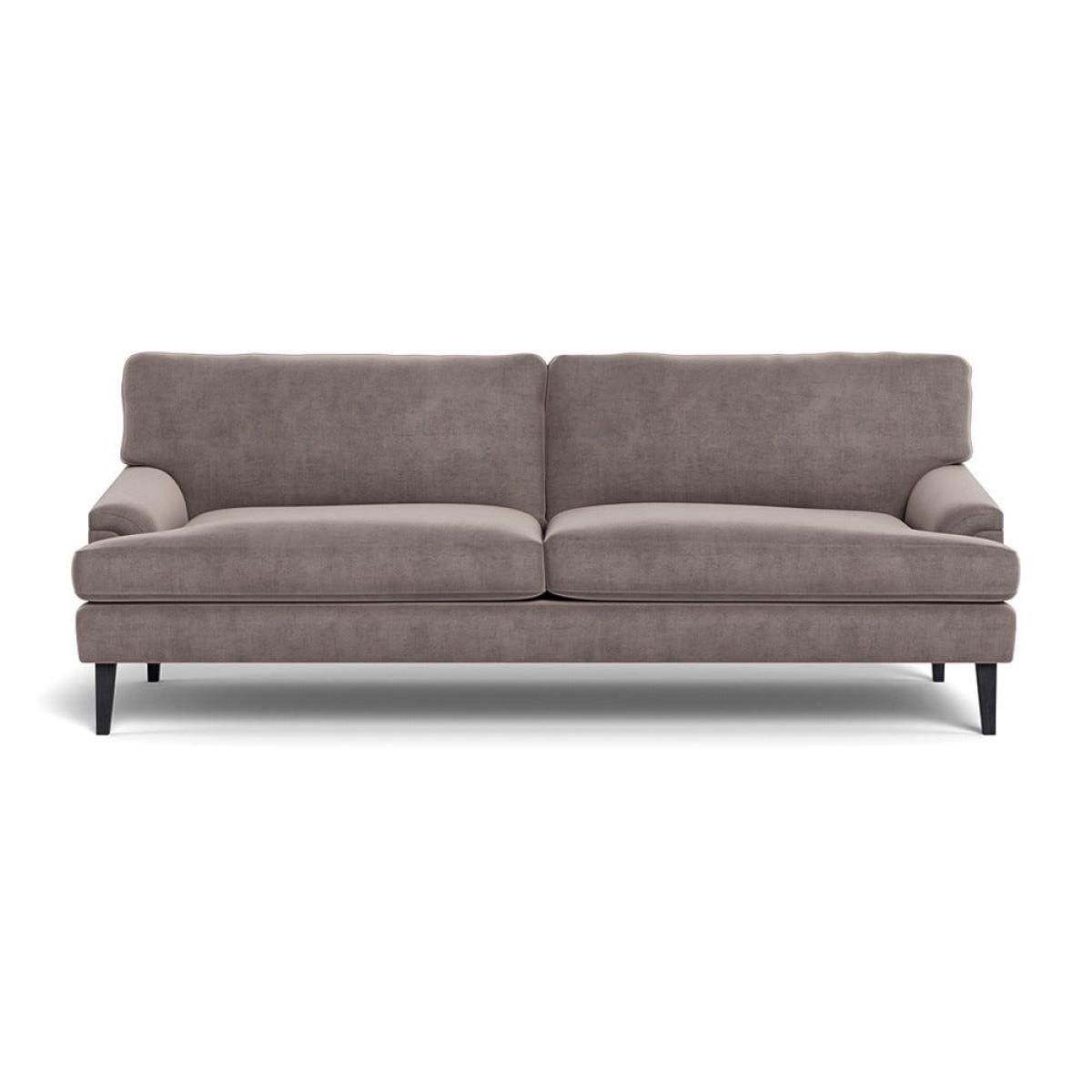 Heal's Stanton 4 Seater Sofa Smart Luxe Velvet Mushroom Black Feet – image 2