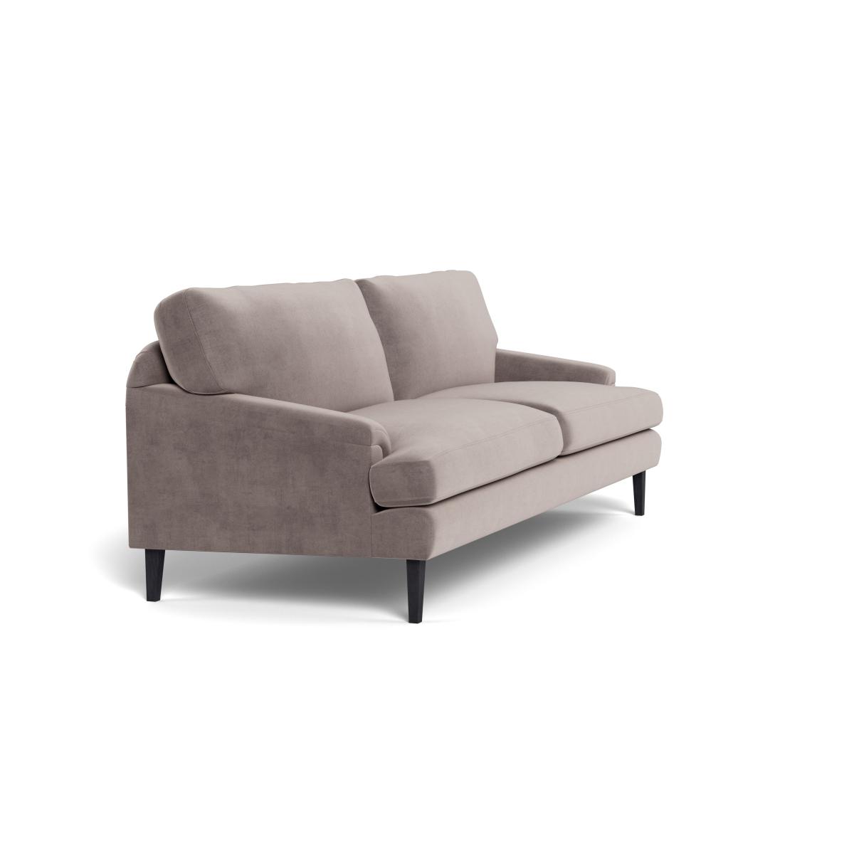 Heal's Stanton 4 Seater Sofa Smart Luxe Velvet Mushroom Black Feet – image 3
