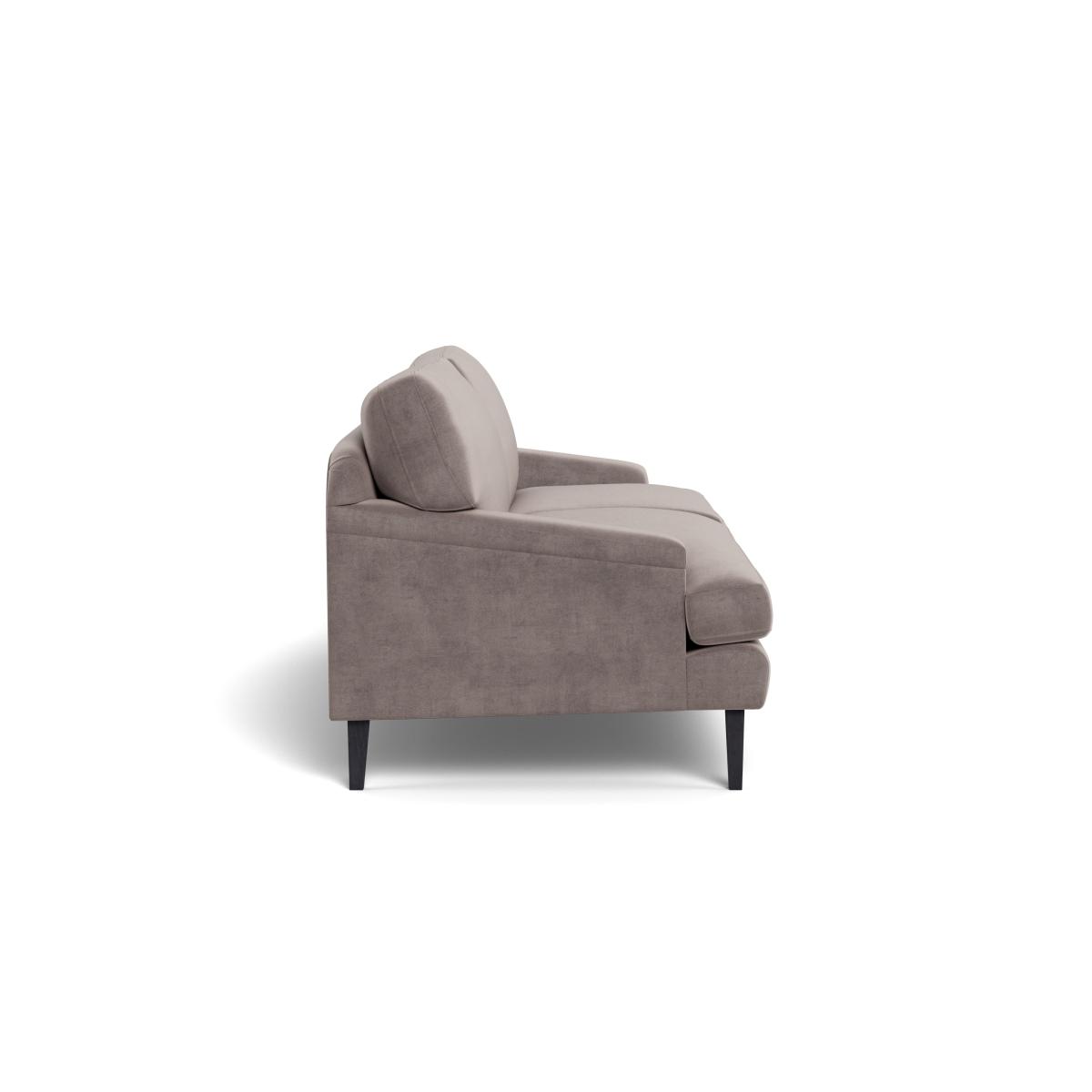 Heal's Stanton 4 Seater Sofa Smart Luxe Velvet Mushroom Black Feet – image 4