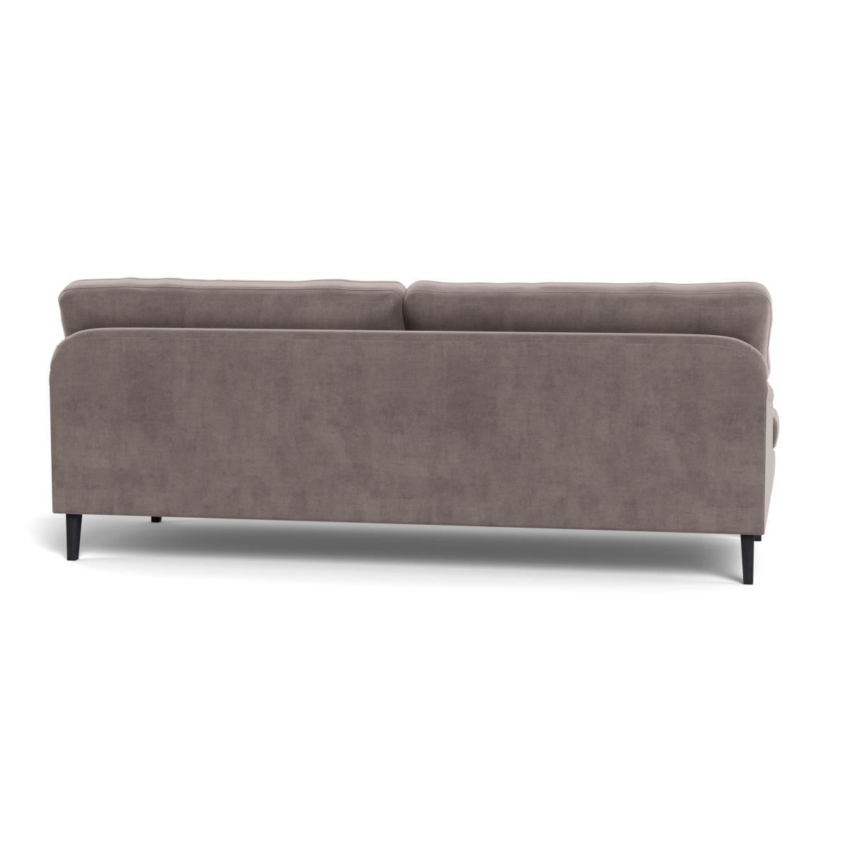 Heal's Stanton 4 Seater Sofa Smart Luxe Velvet Mushroom Black Feet – image 6