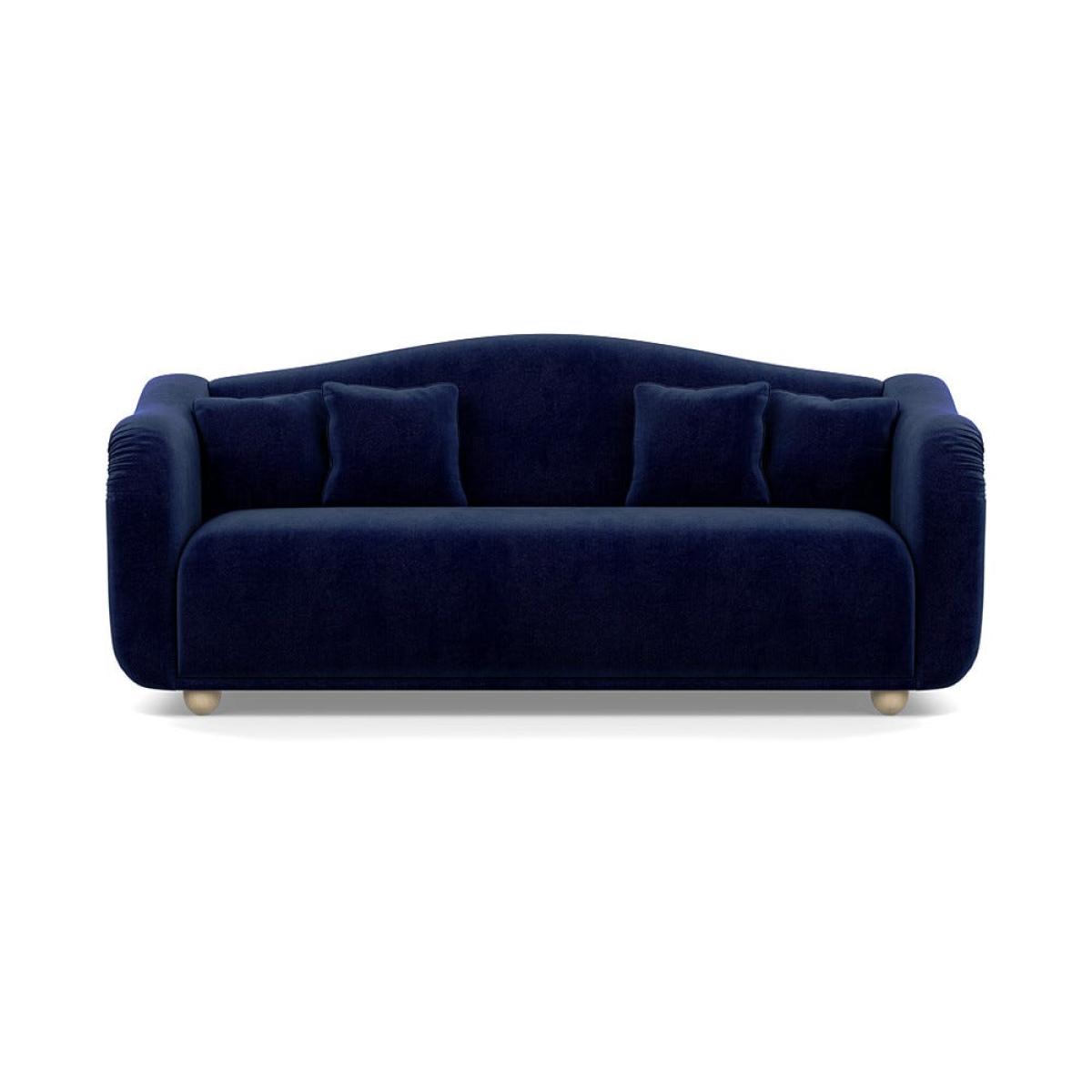 Heal's Tetbury 4 Seater Sofa Smart Luxe Velvet Midnight Natural Beech Feet – image 2