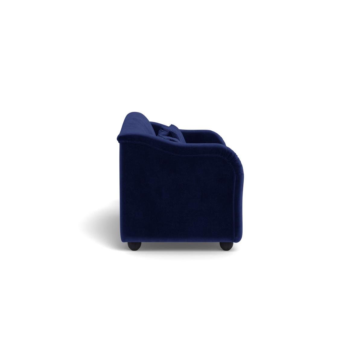 Heal's Tetbury 4 Seater Sofa Smart Luxe Velvet Midnight Natural Beech Feet – image 4
