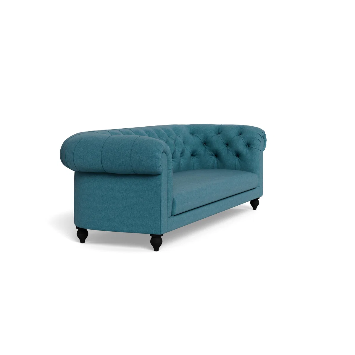 Heal's Fitzrovia 4 Seater Brushed Cotton Cadet Natural Feet - Heal's UK Furniture – image 2