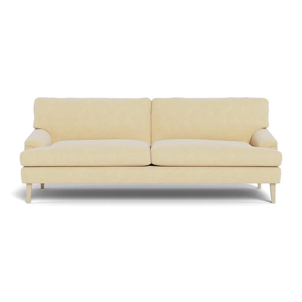 Heal's Stanton 4 Seater Sofa Smart Luxe Velvet Biscuit Natural Feet – image 2