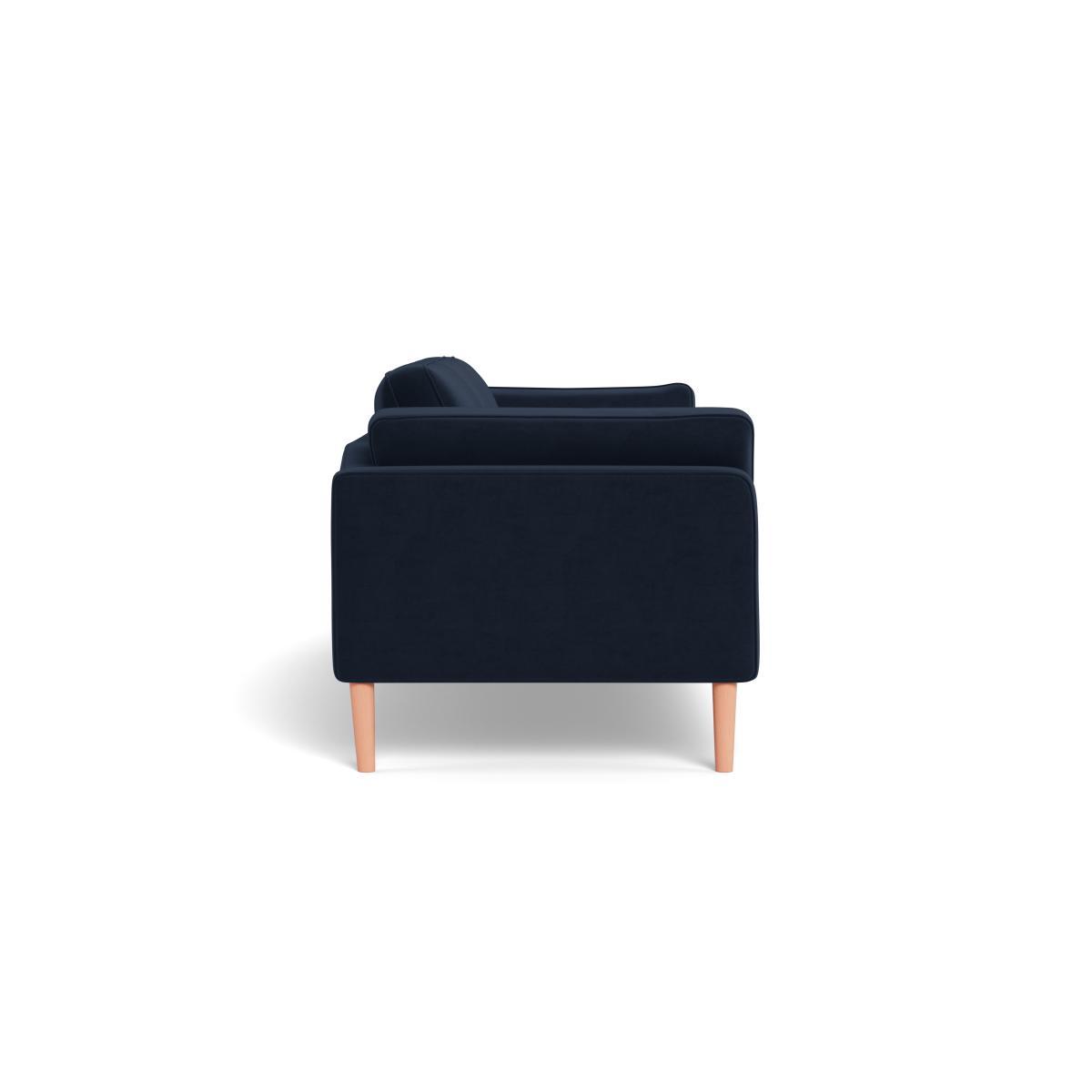 Heal's Sonno 4 Seater Leather Stonewash Vintage Green 268 Walnut Feet - Heal's UK Furniture – image 3