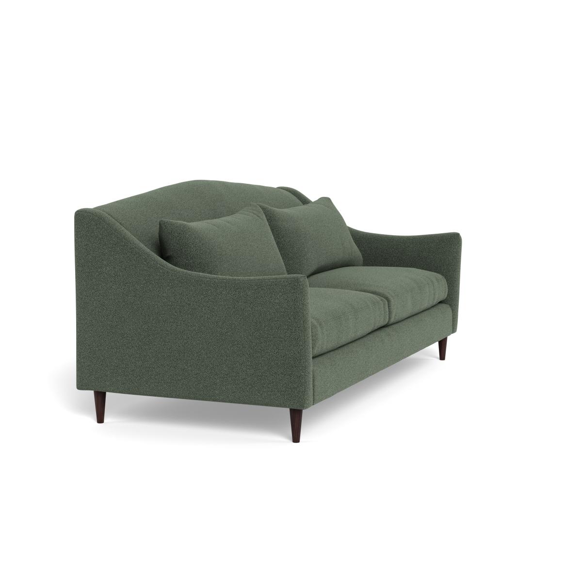 Heal's Somerset 4 Seater Sofa Boucle Fern Walnut Stained Feet – image 2
