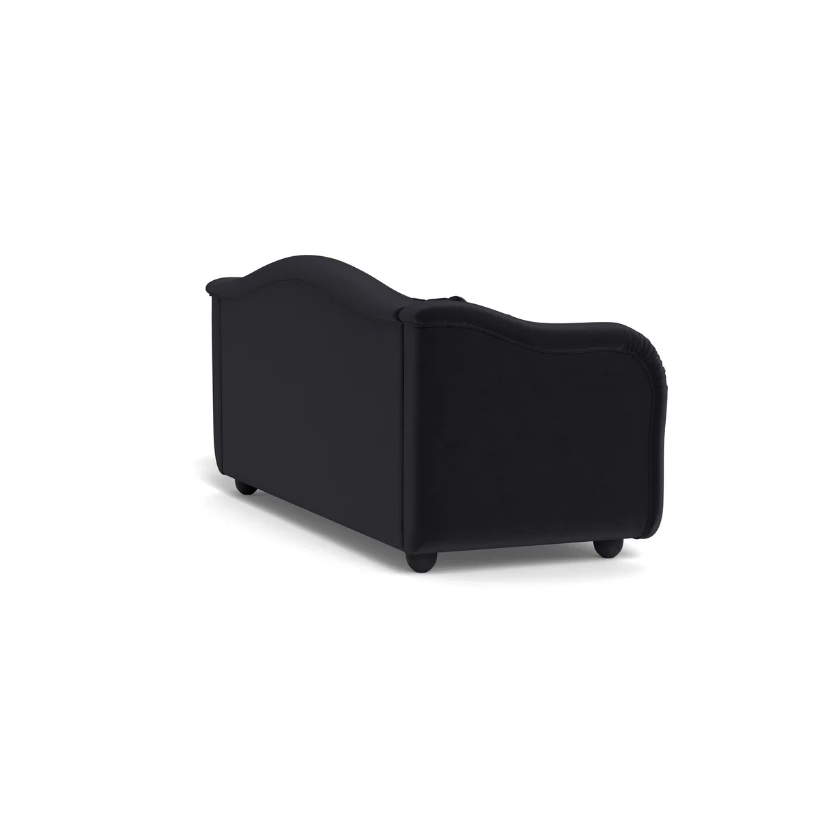 Heal's Tetbury 4 Seater Sofa Velvet Black Walnut Stained Beech Feet – image 5