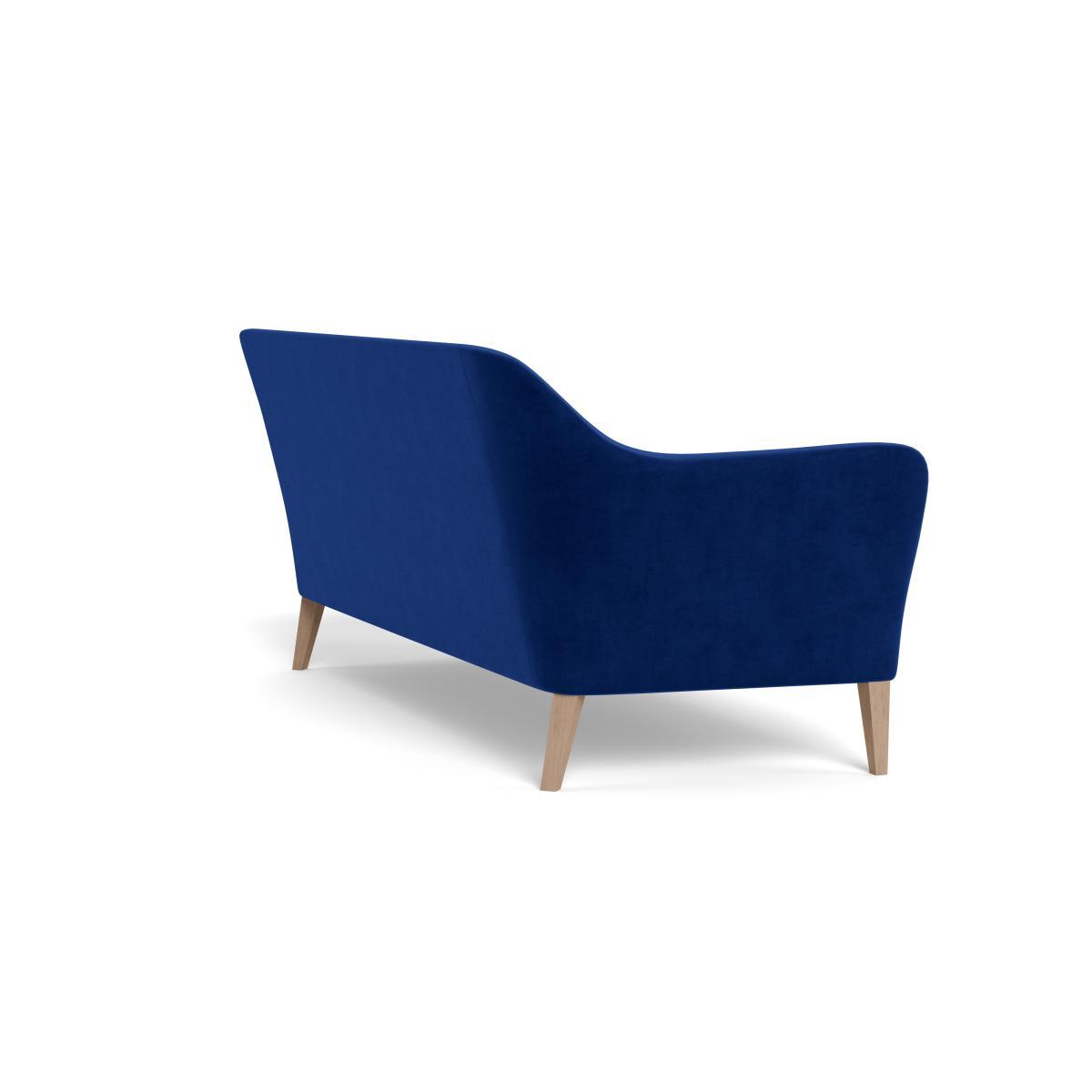 Heal's Wallis 4 Seater Sofa Smart Luxe Velvet Azure Natural Ash Feet - Heal's UK Furniture – image 4