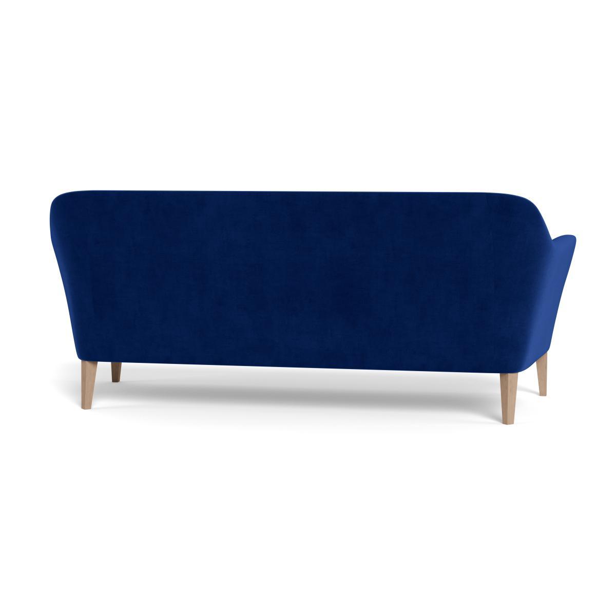 Heal's Wallis 4 Seater Sofa Smart Luxe Velvet Azure Natural Ash Feet - Heal's UK Furniture – image 5