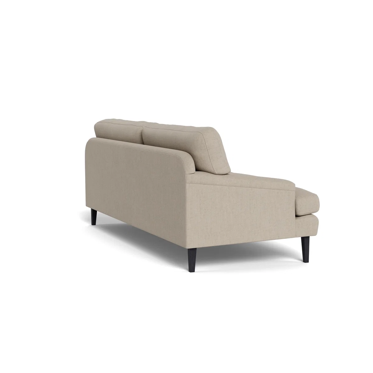 Heal's Stanton 4 Seater Sofa Broad Weave Putty Black Feet – image 5
