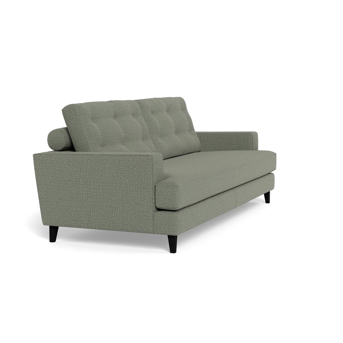 Heal's Mistral 4 Seater Sofa Boucle Tweed Lapis Natural Beech Feet – image 2