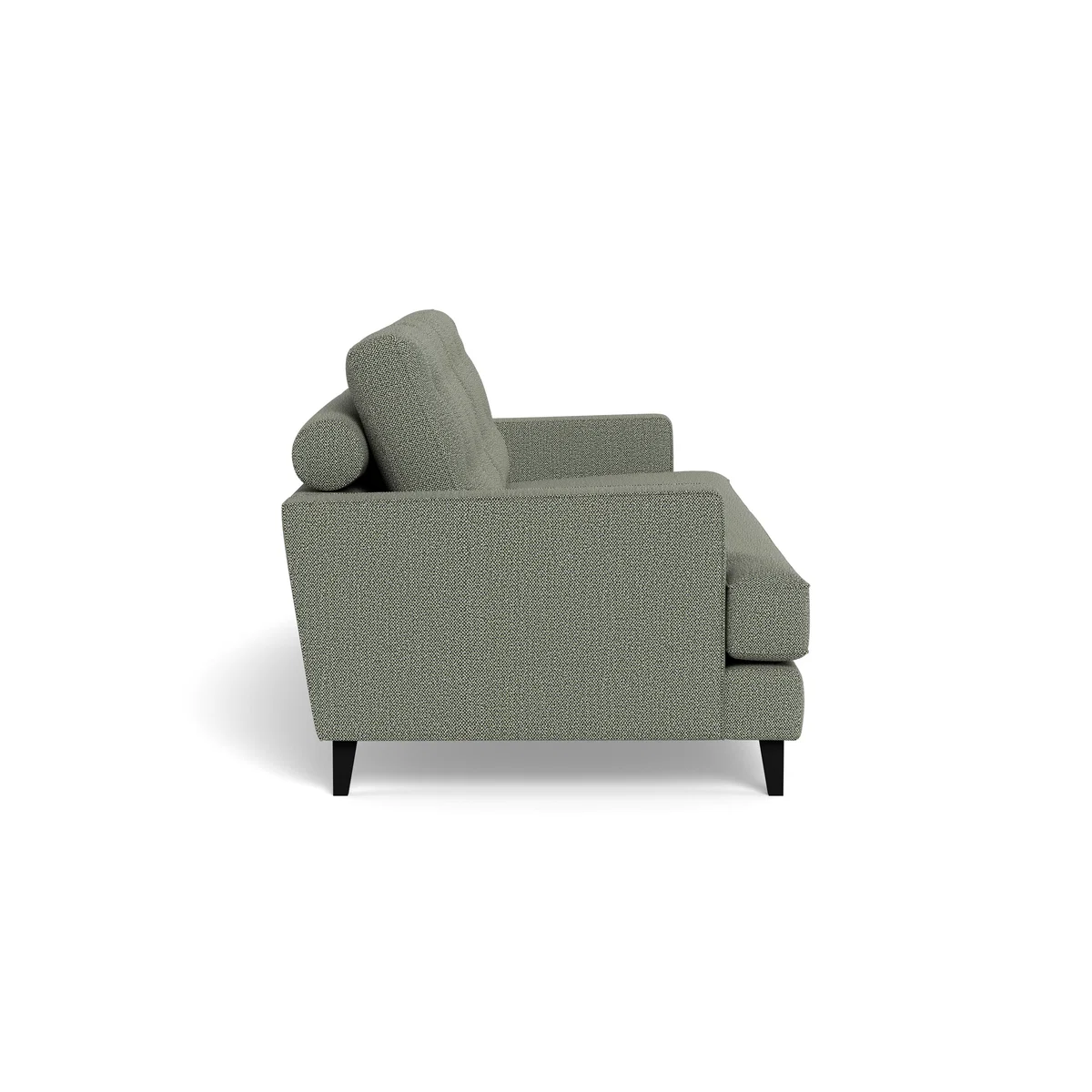 Heal's Mistral 4 Seater Sofa Boucle Tweed Lapis Natural Beech Feet – image 3