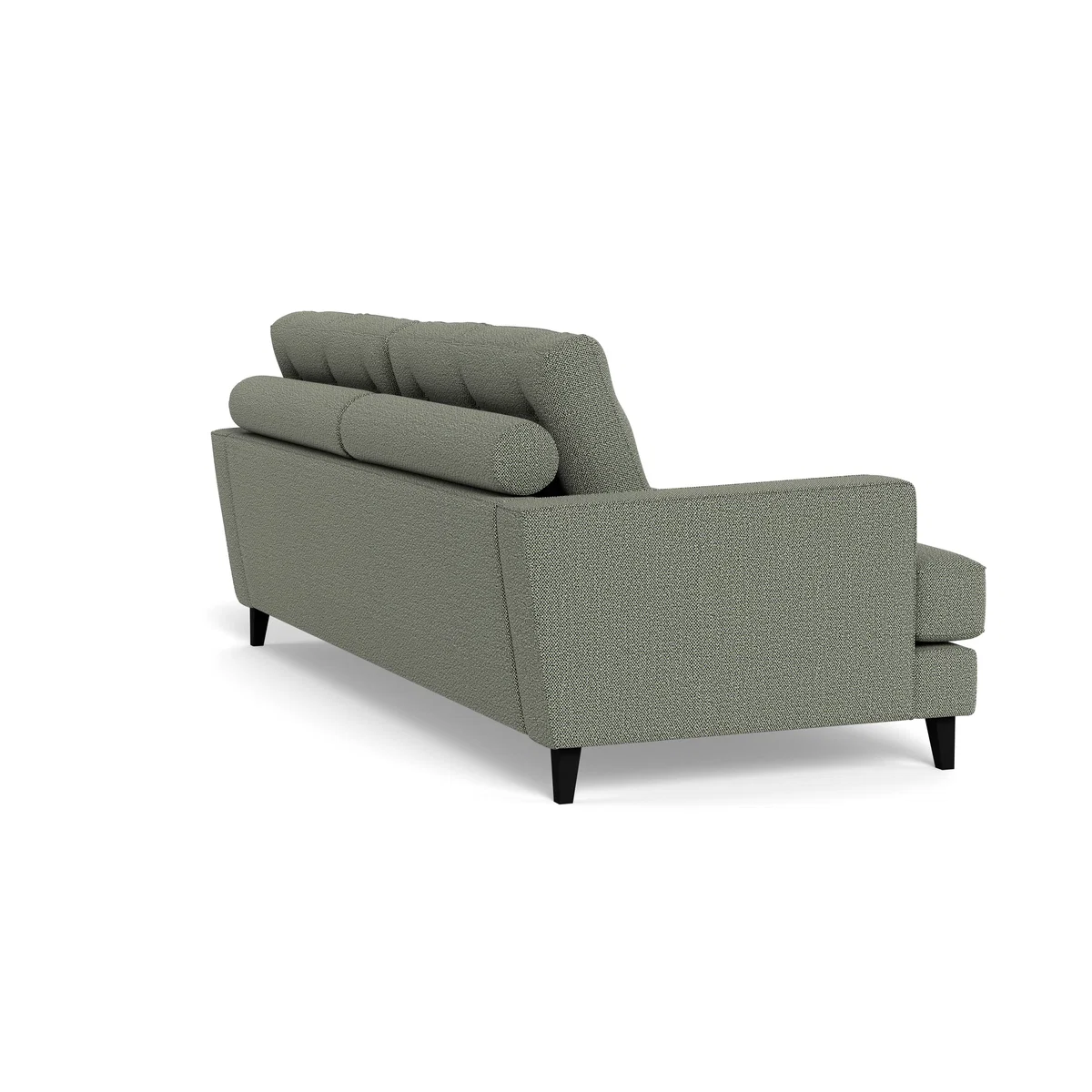 Heal's Mistral 4 Seater Sofa Boucle Tweed Lapis Natural Beech Feet – image 4