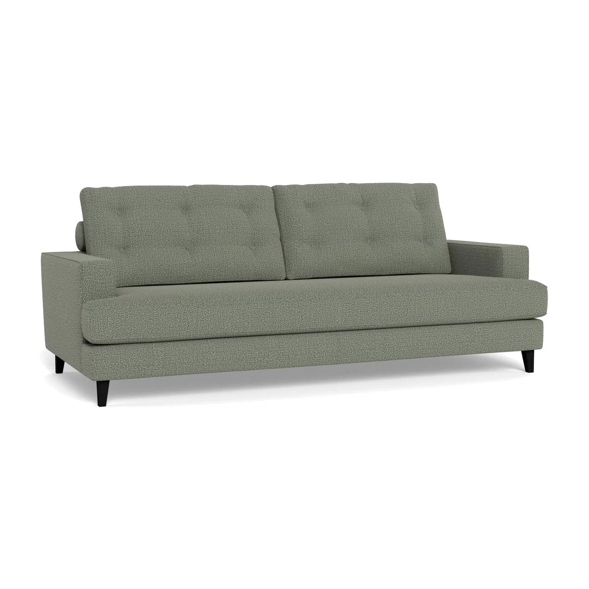 Heal's Mistral 4 Seater Sofa Boucle Tweed Lapis Natural Beech Feet – image 1