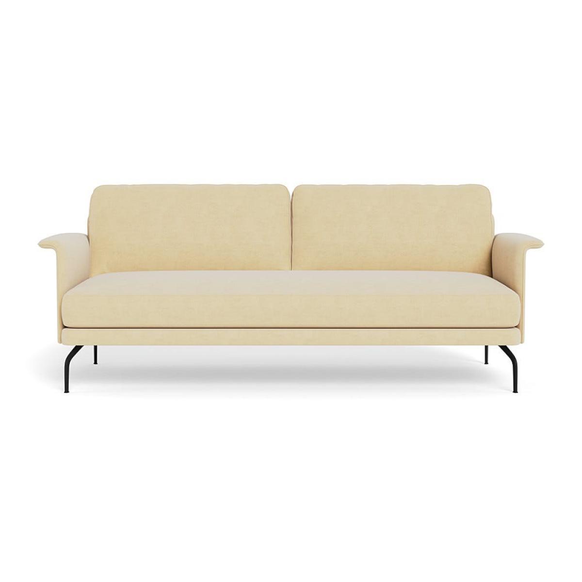 Heal's Iver 4 Seater Sofa Smart Luxe Velvet Biscuit Black Feet – image 2