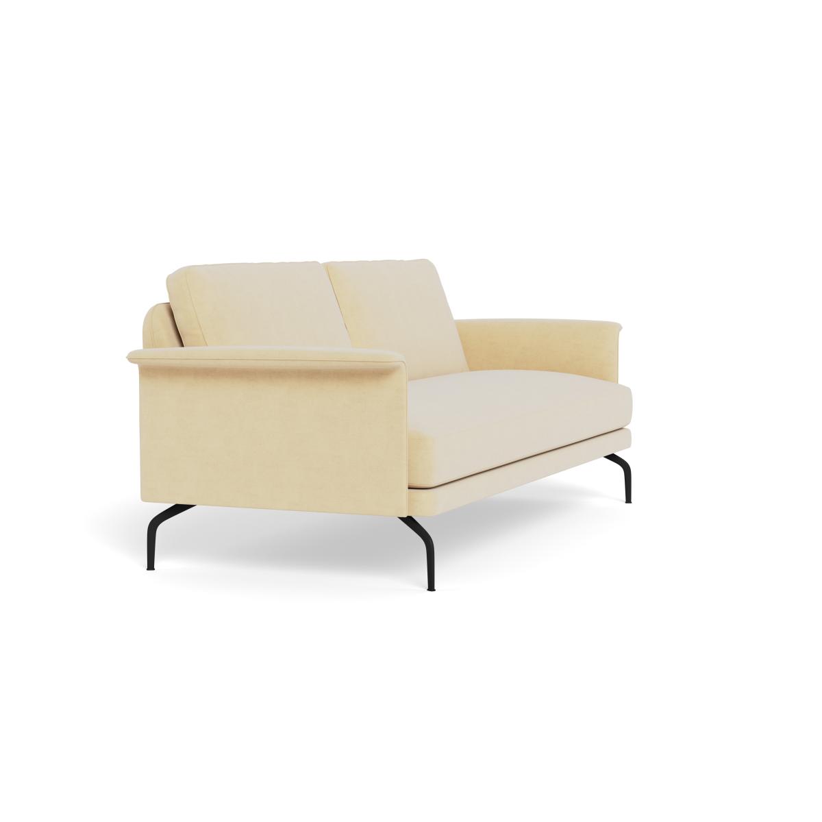 Heal's Iver 4 Seater Sofa Smart Luxe Velvet Biscuit Black Feet – image 3