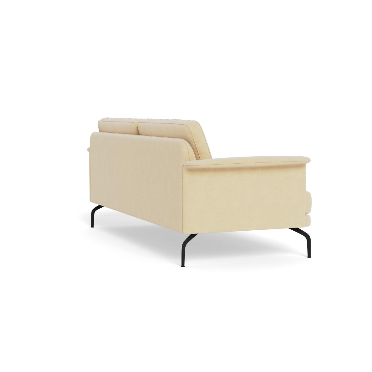 Heal's Iver 4 Seater Sofa Smart Luxe Velvet Biscuit Black Feet – image 5