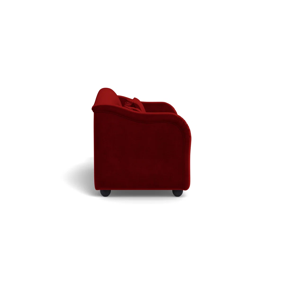 Heal's Tetbury 4 Seater Sofa Smart Luxe Velvet Mulberry Walnut Stained Beech Feet – image 4