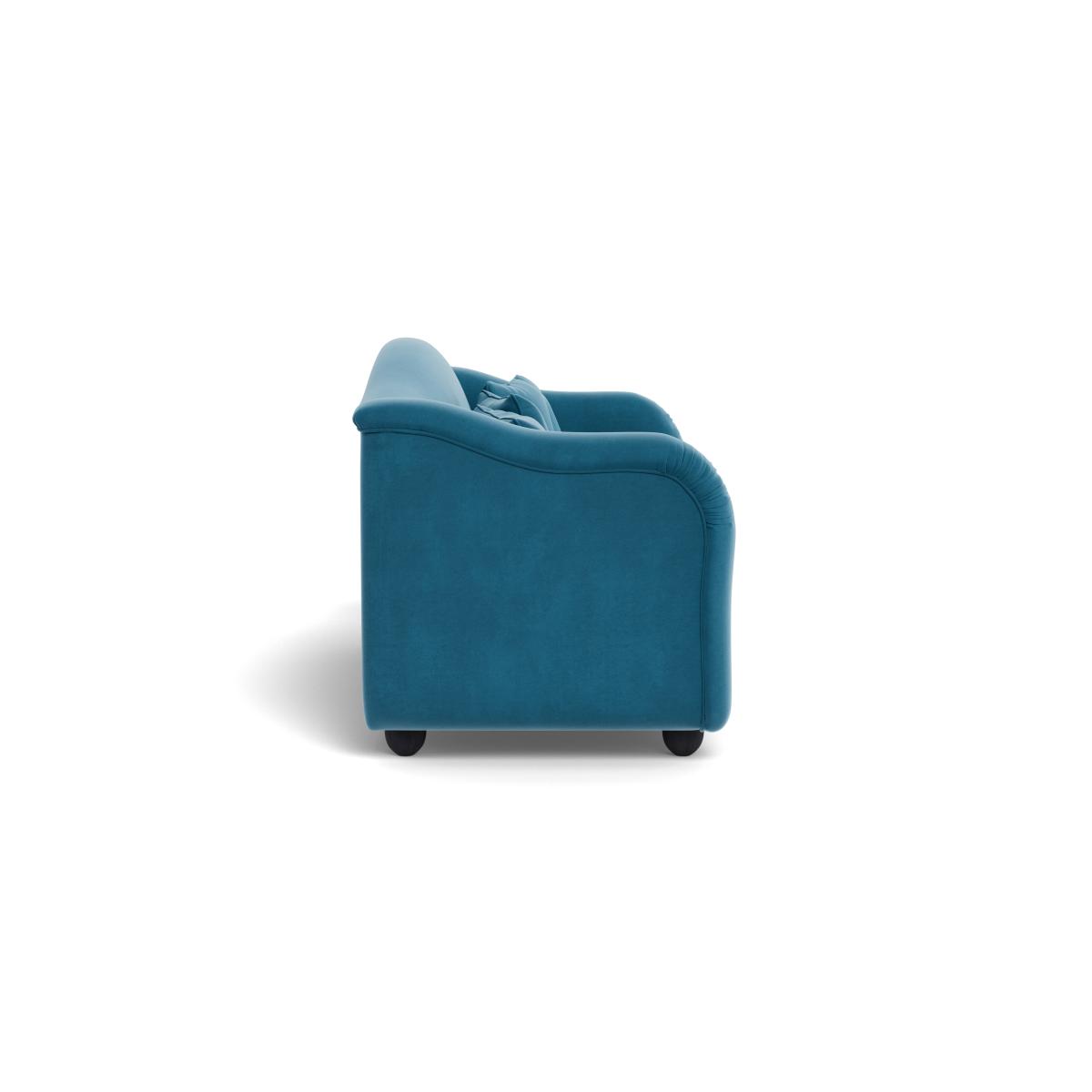 Heal's Tetbury 4 Seater Sofa Smart Velvet Ocean Black Beech Feet – image 4