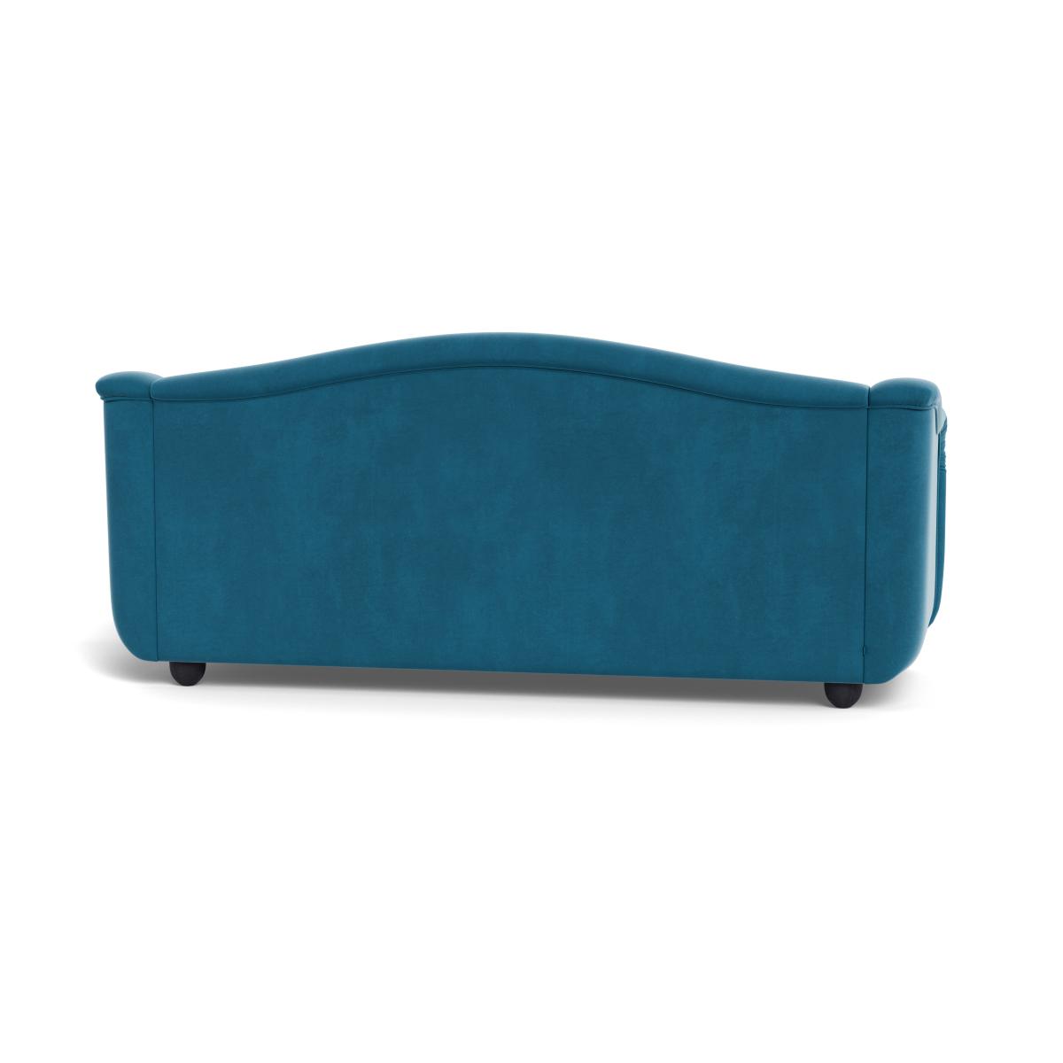 Heal's Tetbury 4 Seater Sofa Smart Velvet Ocean Black Beech Feet – image 6