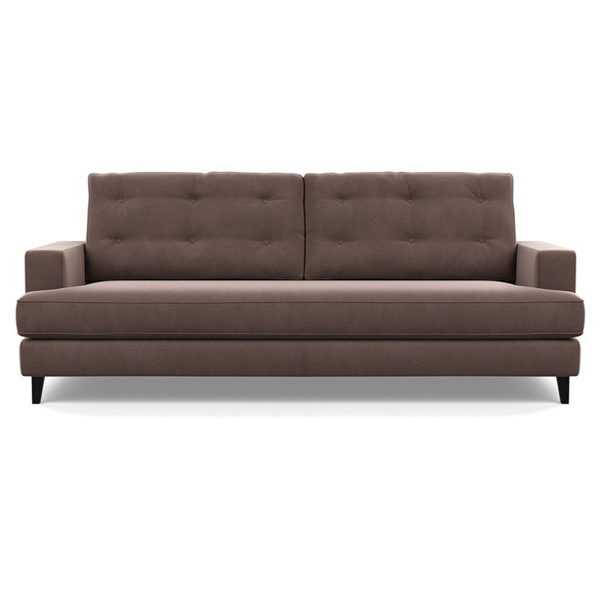 Heal's Mistral 4 Seater Sofa Smart Velvet Mouse Black Feet – image 2