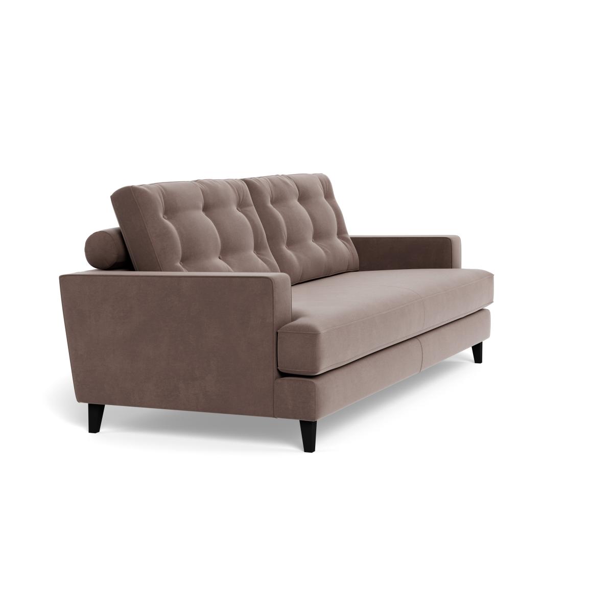Heal's Mistral 4 Seater Sofa Smart Velvet Mouse Black Feet – image 3