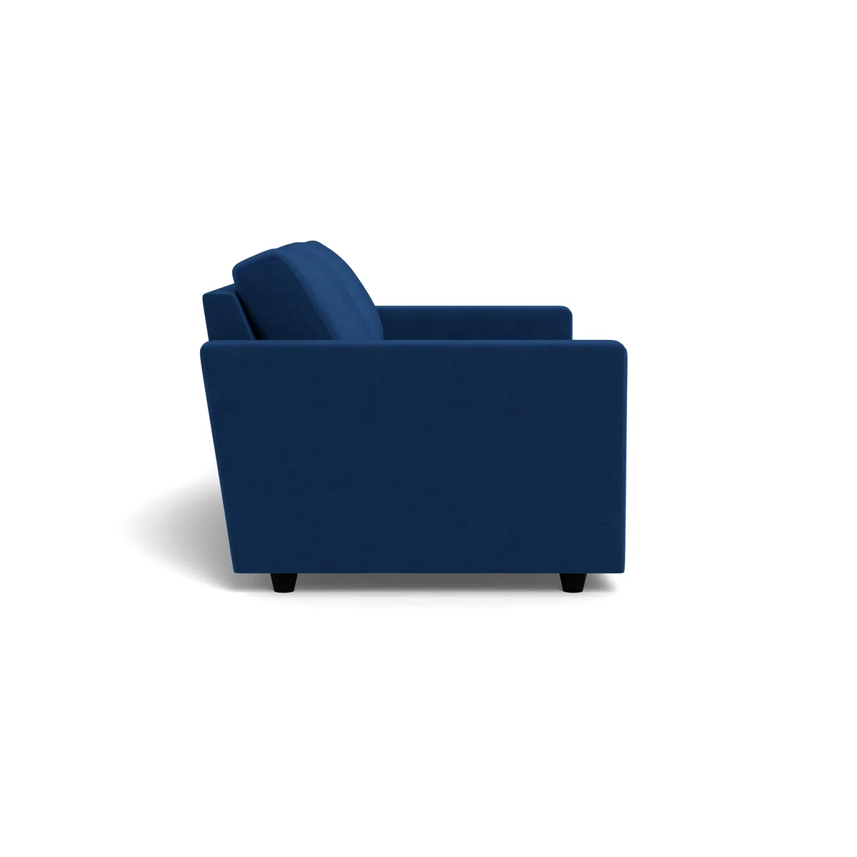 Heal's Nimbus 4 Seater Sofa Velvet Petrol Black Feet – image 3