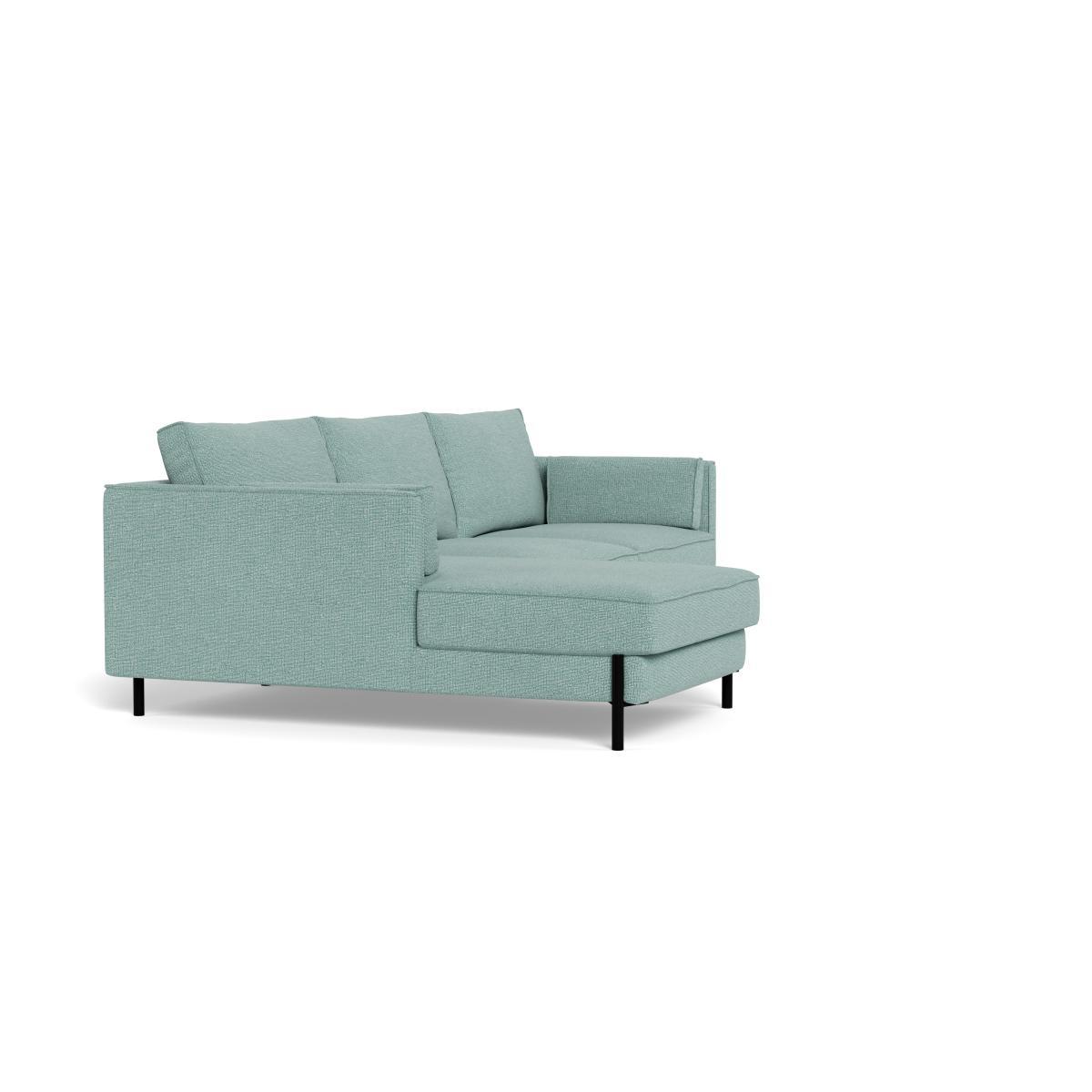 Heal's Tortona Left Hand Facing 4 Seater Corner Chaise Tejo Recycled Teal Black Feet - Heal's UK Furniture – image 2